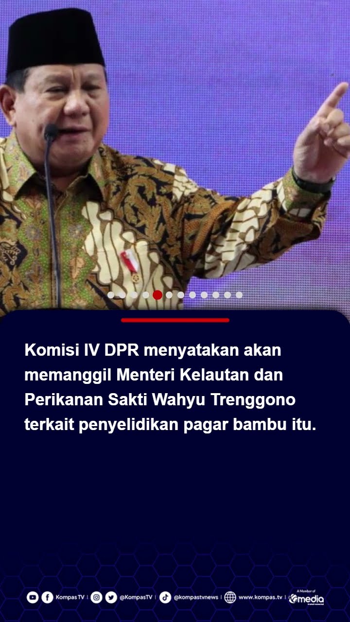 Presiden Prabowo Perintahkan Cabut Pagar Laut Sepanjang 30 Km ::di Perairan Tangerang #prabowo