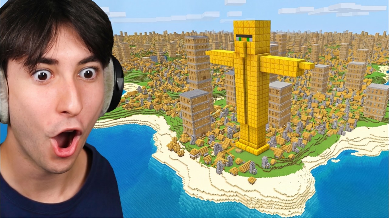 I Found a Villager City in Minecraft