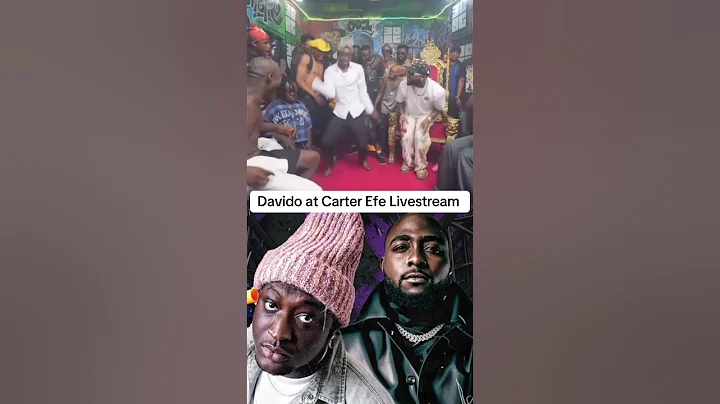 #davido at Carter Efe Livestream #carterefe #trendingmusicafrica