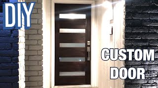 DIY Modern Front Door / Start to Finish / Vlog 2020