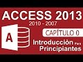 Curso de Access - Capitulo 0, Introducción para Principiantes