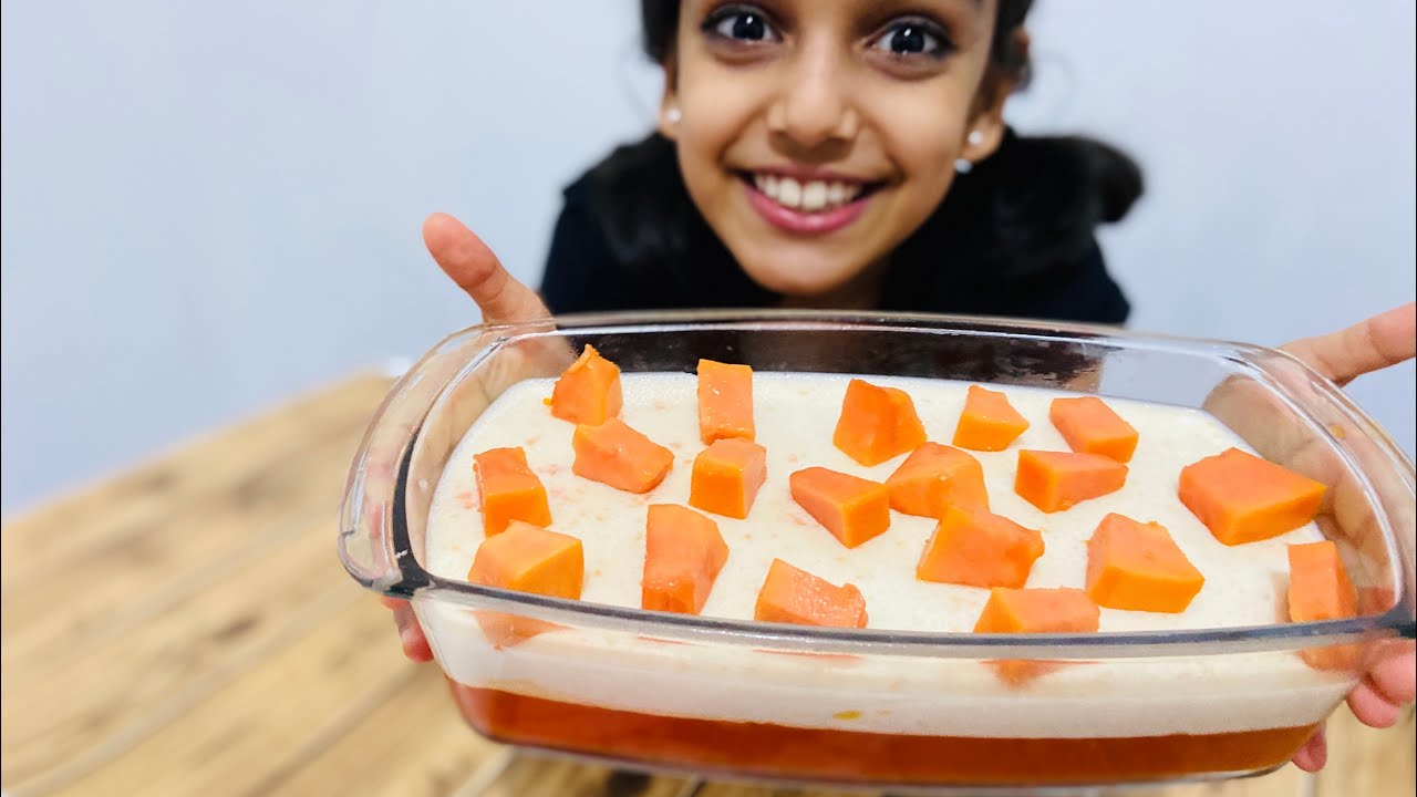 Easy Delicious Papaya Pudding woww YouTube