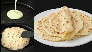 3 mins liquid dough flatbread ::No Yeast -No Kneading quick and easy::soft and chewy! screenshot 3