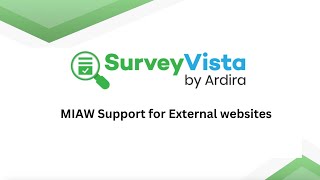 Enable MIAW Support with SurveyVista for your External websites