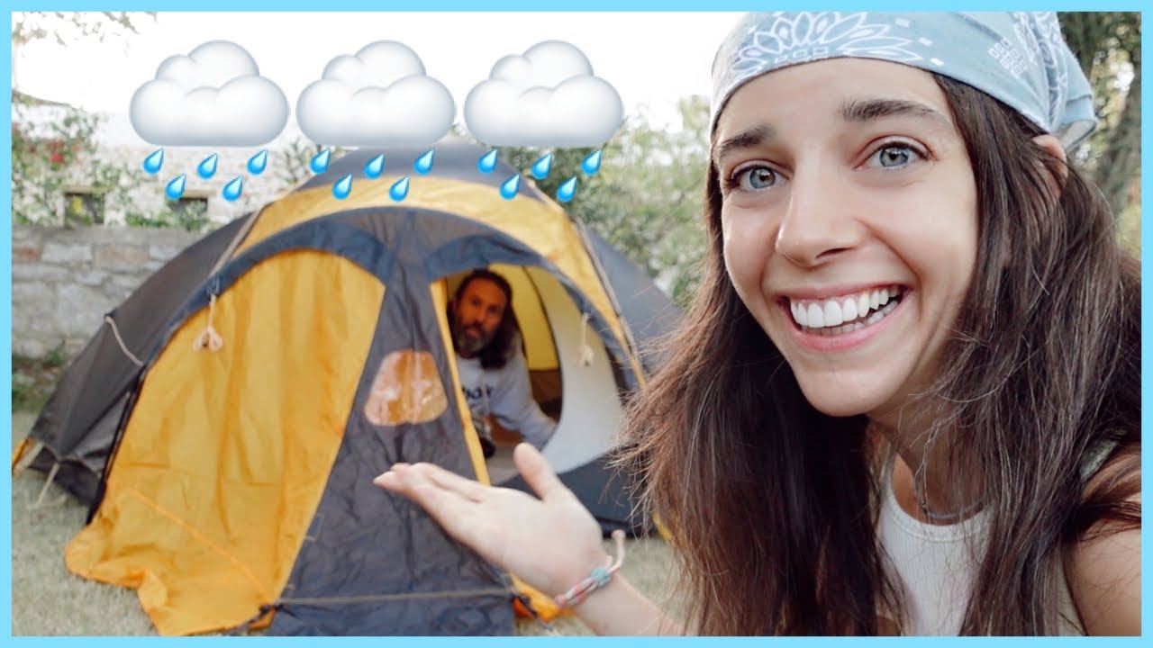 Bahçede Çadırda Uyuduk!⛺ Yağmur, Deniz, Ateş | KÖY MODU