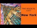 New York 'Magical city' coloring book / Derwent Inktense pencils