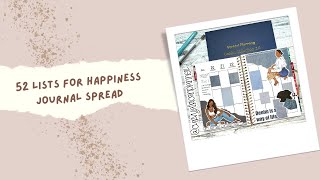 Journal With Me || 52 Lists for Happiness || Versed Planning Planner ||