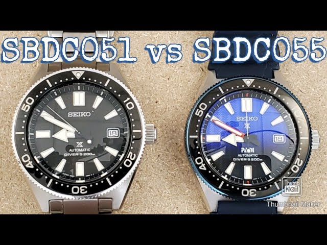 Seiko 62 MAS SBDC051 vs SBDC055 - YouTube