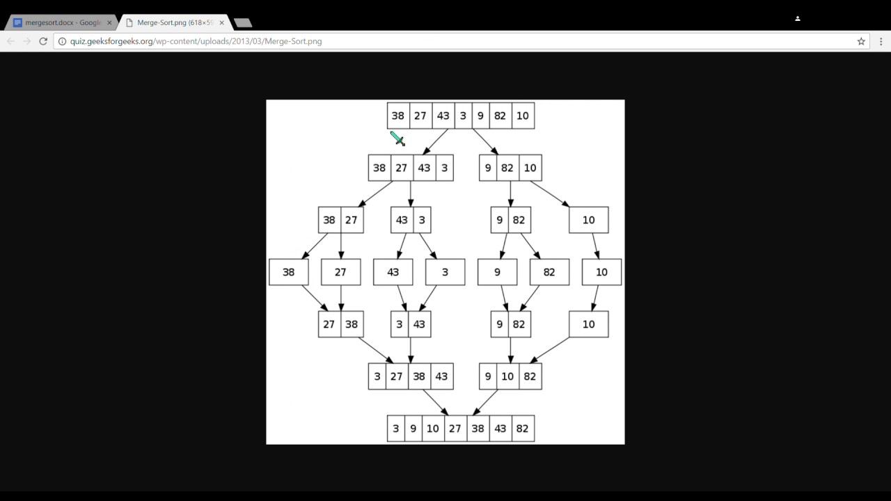 Merge Sort in C - YouTube