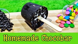 Homemade Chocobar Ice cream recipe |Perfect Choco Bar Ice Cream with 4 Ingredients | No Mould No Egg