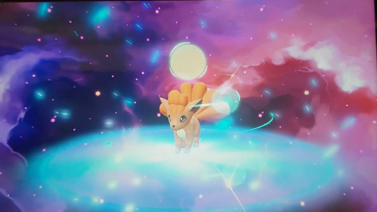 Pokemon Lets Go Eevee Vulpix Evolving Into Ninetales