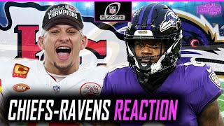 Chiefs-Ravens Reaction: Mahomes \& Kelce back to Super Bowl, Lamar Jackson \& Baltimore fall apart