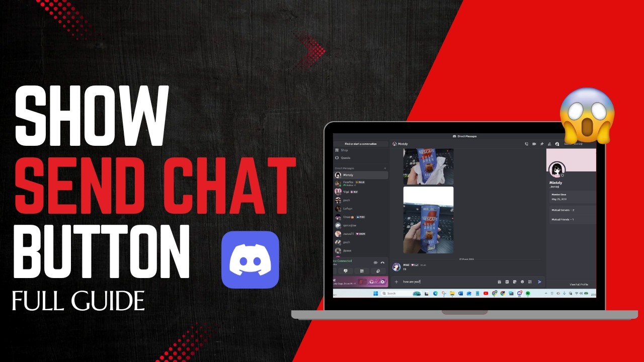 Discord Auto Sendmessage How to Show Send Message Button on Discord - YouTube