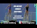 2012 Tania Cagnotto vs Anna Lindberg - Womens European Championships Diving  - 3 meter finals