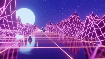 Futuristic Abstract Loop Animation 🪐 | 60FPS | Neon Sci-Fi Vaporwave Aesthetic