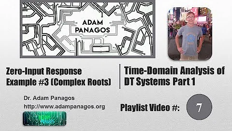 Difference Equation Zero-Input Response Example #3 (Complex Roots)
