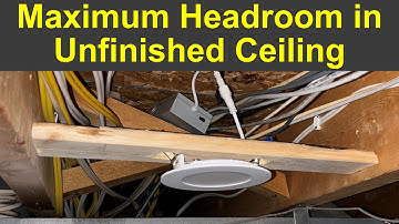 Add Recessed Pot Lights to Basement, Crawlspace, Attic; Maximum headroom