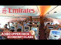 EMIRATES AIRBUS A380 UPPER DECK Economy | Bangkok - Dubai