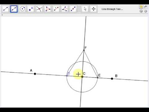 Euclid's Proposition 11: Perpendicular Line 1