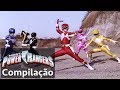 Power Rangers em Português | Lutas dos Power Rangers Mighty Morphin