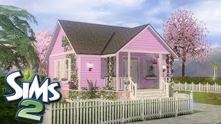 The Sims 2 | Pink Micro Cottage (Family House Speed Build)
