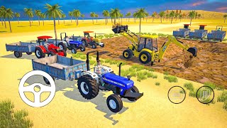 🚜 Mud Loading with JCB & Tractors in Desert Farm 🌴 | Farming Simulator Gameplay 2026 🚜 screenshot 2