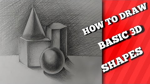 How to draw  Basic 3D Shapes for Beginners//Narrated step -by step