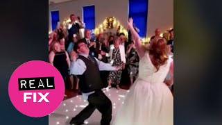 Down Syndrome couple surprise guests with amazing first dance | SWNS