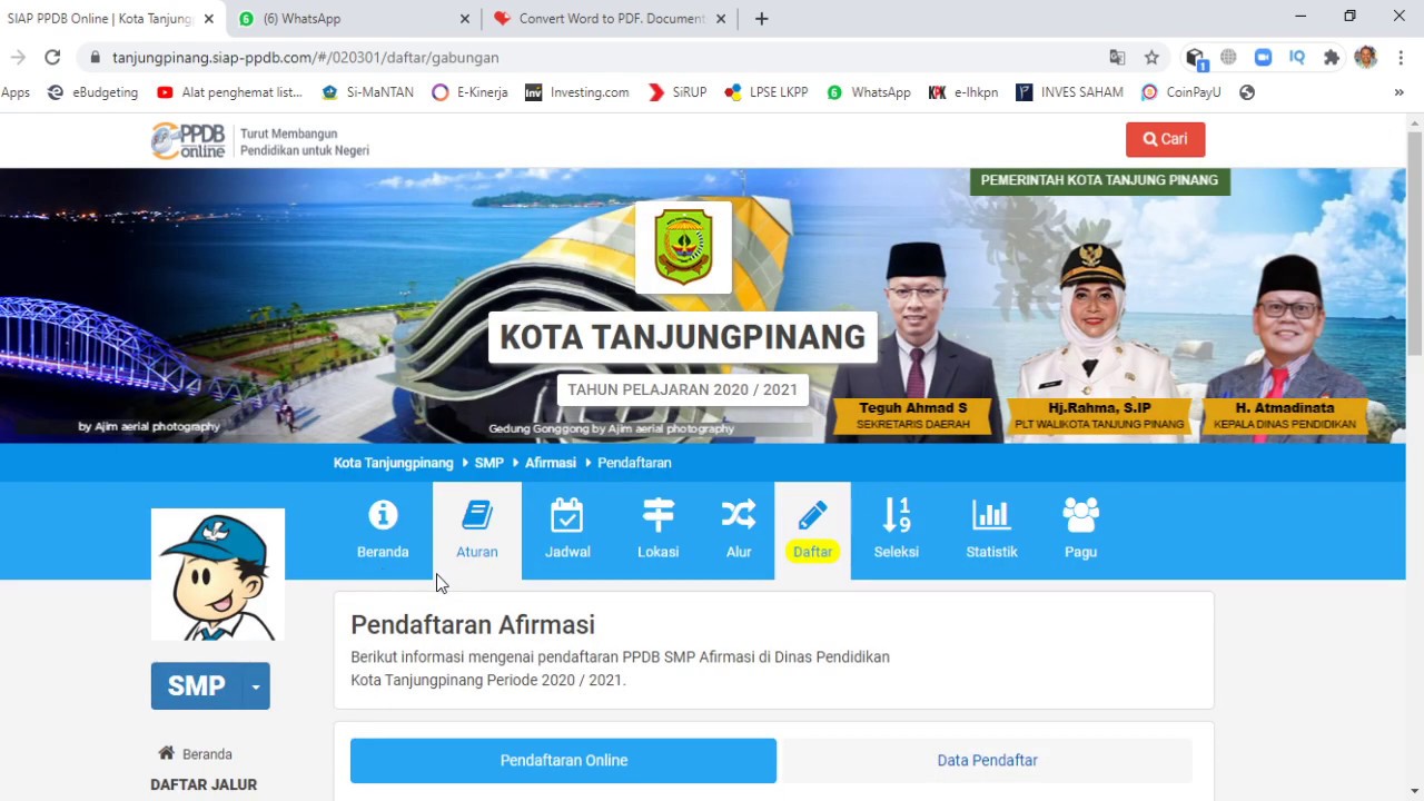 CARA DAFTAR SEKOLAH ONLINE - YouTube