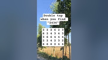 Observation Visual Test: 5 Seconds For You To Spot 2436. Try Your Skills!  #search #puzzle #shorts