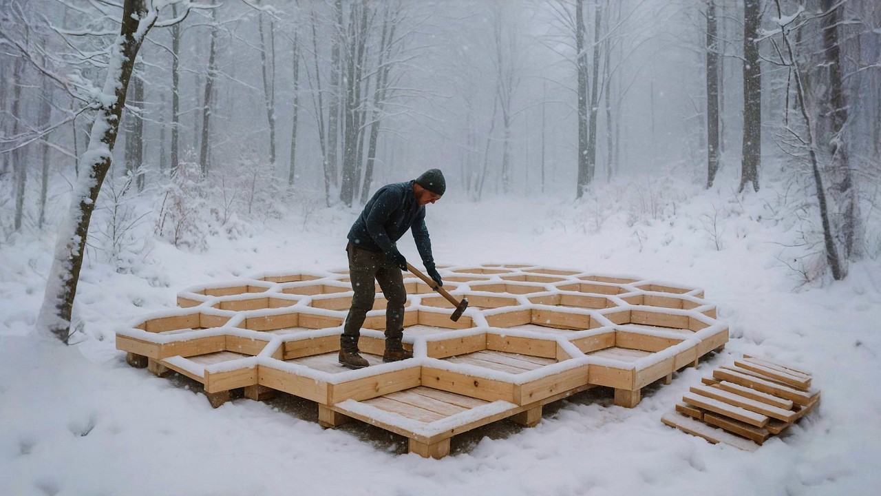 I Built a Bee House in the Mountains in 125 Days Alone