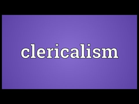 Header of clericalism