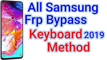 Samsung J6 Plus (SM-J610F) 9.0 Frp Bypass 2019 Without Sim | All Samsung Frp Bypass Keyboard Method