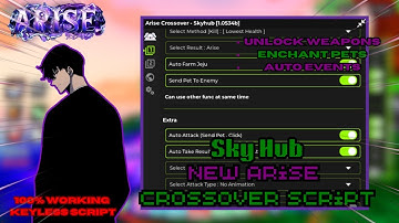 Arise Crossover Script Pastebin - Auto Farm, Auto Attack, Dungeon, Upgrade & More (No Key)