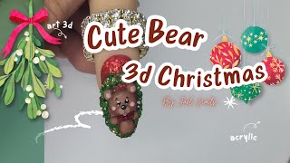 OSITO NAVIDEÑO EN 3D