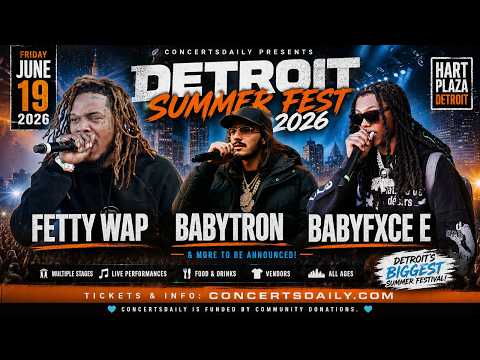 FETTY WAP, BABYTRON, BABYFXCE E Absolutely DESTROYED FULL SET @ Detroit Summer Fest 2026