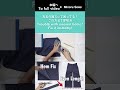 Hem Adjustment Misaligned? Trick to Align Both Sides 👖✨ #shorts