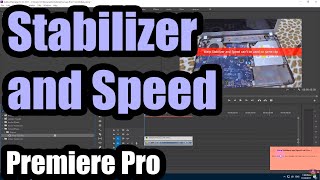 How to fix "Warp stabilizer and Speed can't be used on the same clip" in Premiere Pro