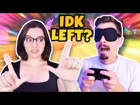 Couple Tests Communication Skills In Blindfolded Mario Kart!