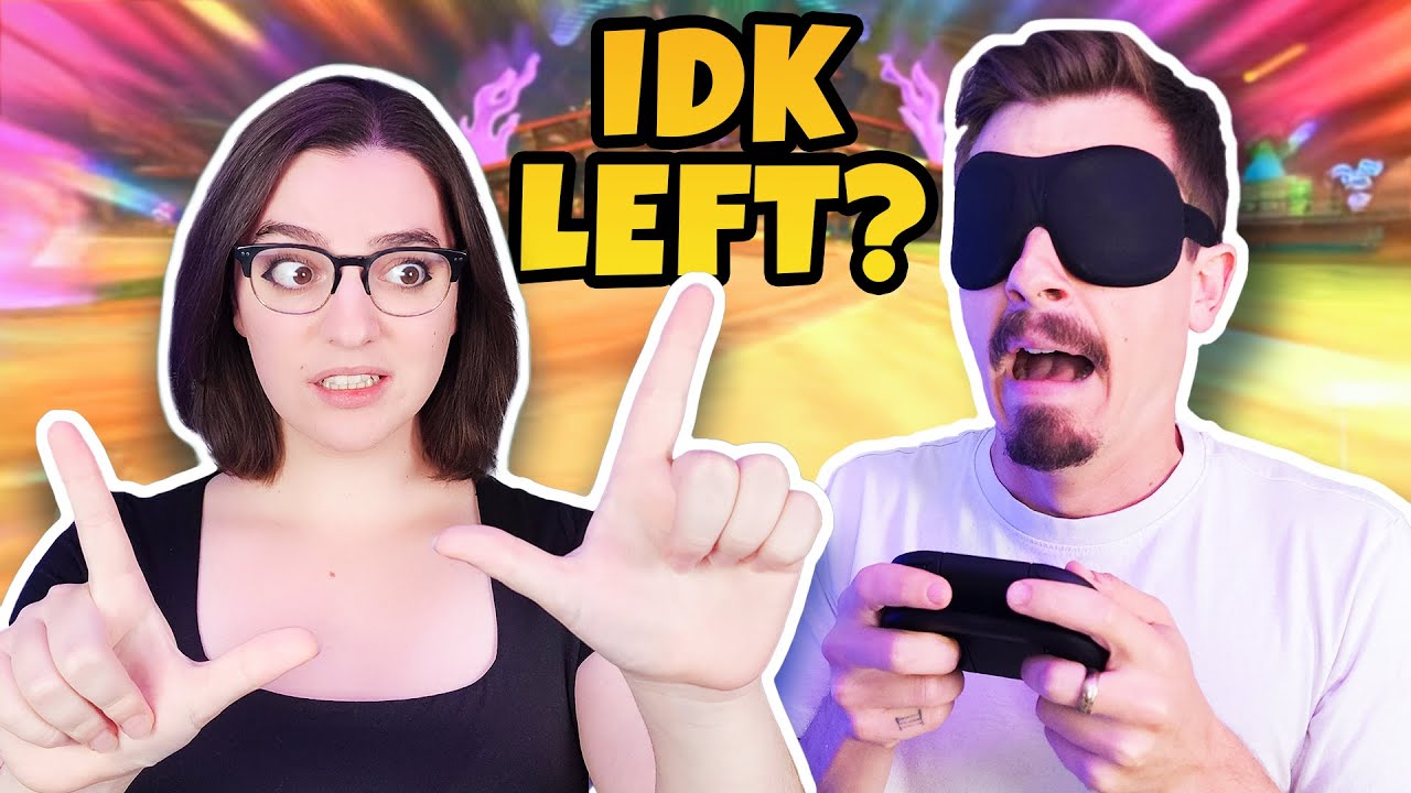 Couple Tests Communication Skills In Blindfolded Mario Kart!