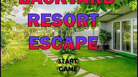backyard resort escape video walkthrough