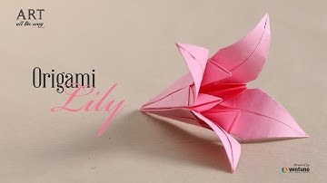 How to Fold an Origami Lily 🌸 | Easy DIY Paper Flower Tutorial for Beginners
