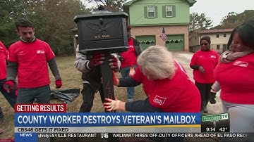 Home Depot helps out veteran in need of a mailbox