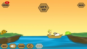 RIVER CROSSING IQ LOGIC 1 BEST SOLUTION/ANSWER