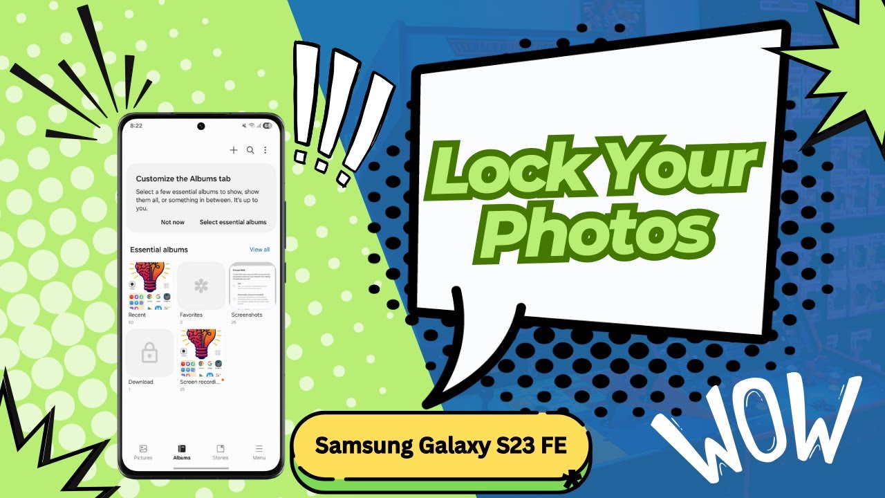 How to Lock Your Photos on Samsung Galaxy S23 FE 2025 | Secure Gallery & Privacy Settings!