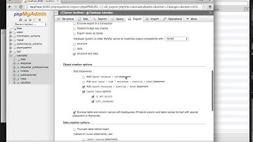 Exportar una base de datos  utilizando PHPMyAdmin
