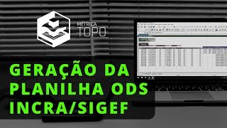 Geração da planilha ODS - INCRA/SIGEF screenshot 2