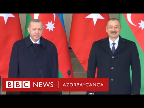 İlham Əliyev və Recep Tayyip Erdoğanın Bakıda Zəfər paradında çıxışları