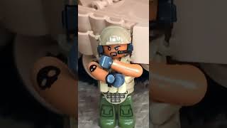 New machine gunner Teddy #shortvideo #shorts #funny #lego #tank #army #soldier #stopmotion #teddy