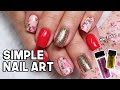 Simple Nail Art Using Foils! | Watch Me Work Gel Nails